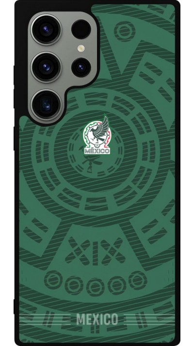 Coque Samsung Galaxy S23 Ultra - Silicone rigide noir Maillot de football Mexique 2026 personnalisable