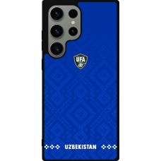 Coque Samsung Galaxy S23 Ultra - Silicone rigide noir Maillot de football Ouzbékistan 2026 personnalisable