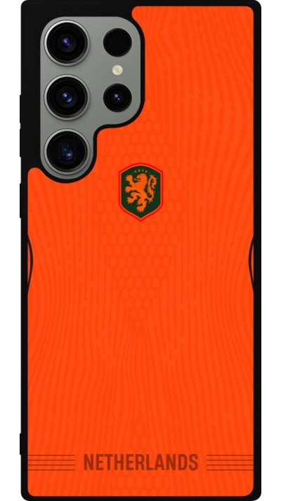 Coque Samsung Galaxy S23 Ultra - Silicone rigide noir Maillot de football Pays-Bas 2026 personnalisable