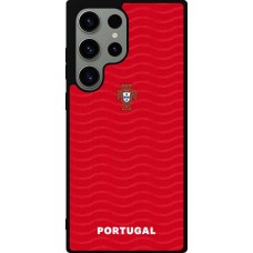 Coque Samsung Galaxy S23 Ultra - Silicone rigide noir Maillot de football Portugal 2026 personnalisable