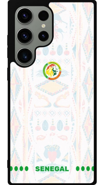 Coque Samsung Galaxy S23 Ultra - Silicone rigide noir Maillot de football Sénégal 2026 personnalisable