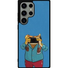 Coque Samsung Galaxy S23 Ultra - Silicone rigide noir Frog with camera DTMF