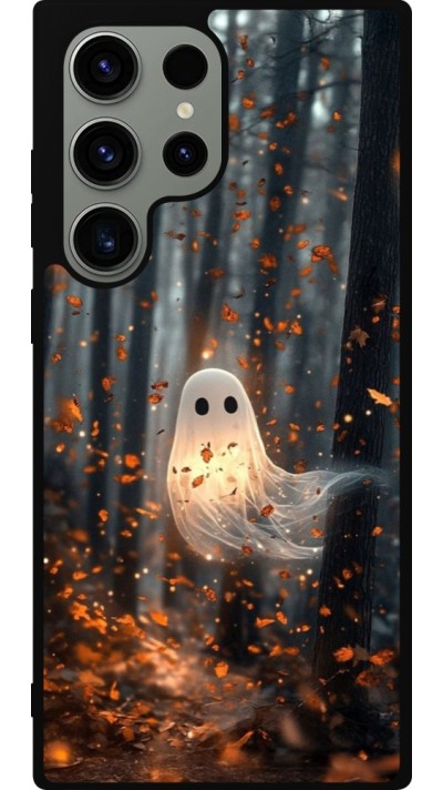 Coque Samsung Galaxy S23 Ultra - Silicone rigide noir Halloween 2025 Ghost in the forest