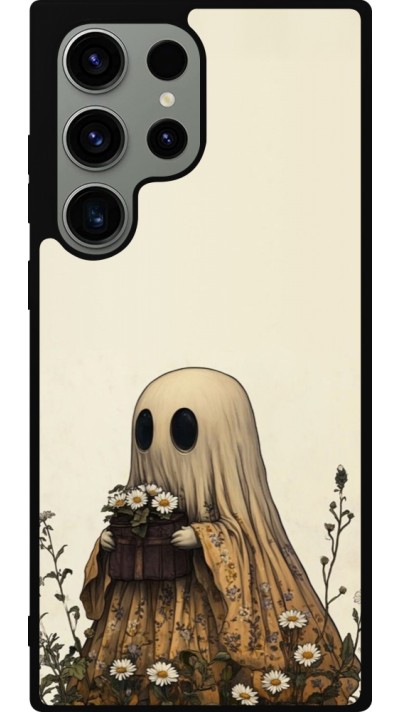 Coque Samsung Galaxy S23 Ultra - Silicone rigide noir Halloween 2025 Ghost gardener