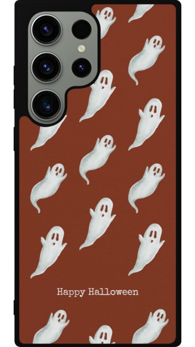 Coque Samsung Galaxy S23 Ultra - Silicone rigide noir Halloween 2025 Pattern of ghosts