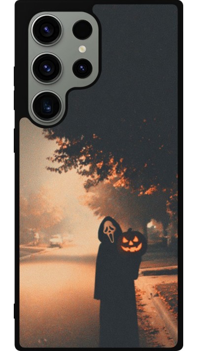 Coque Samsung Galaxy S23 Ultra - Silicone rigide noir Halloween 2025 Scream