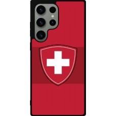 Coque Samsung Galaxy S23 Ultra - Silicone rigide noir Hockey World Championship Ecusson Suisse