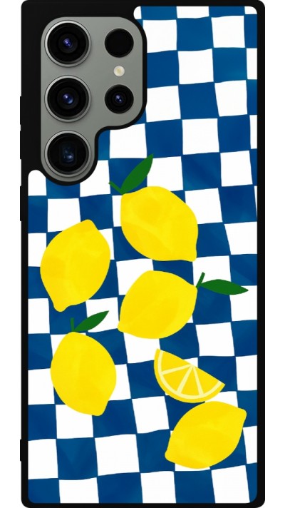 Coque Samsung Galaxy S23 Ultra - Silicone rigide noir Illustration lemons 2026