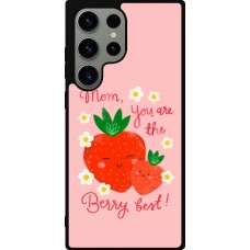 Coque Samsung Galaxy S23 Ultra - Silicone rigide noir Mom 2026 Berry best