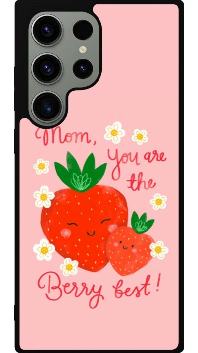 Coque Samsung Galaxy S23 Ultra - Silicone rigide noir Mom 2026 Berry best