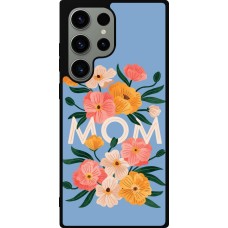 Coque Samsung Galaxy S23 Ultra - Silicone rigide noir Mom 2026 Flowers