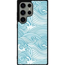 Coque Samsung Galaxy S23 Ultra - Silicone rigide noir Ocean Waves