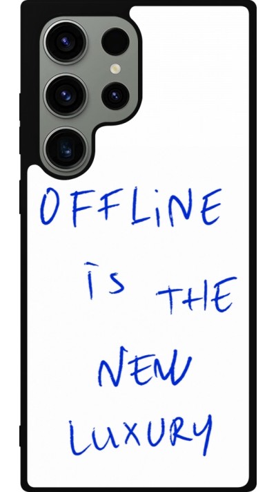 Coque Samsung Galaxy S23 Ultra - Silicone rigide noir Offline is the new luxury