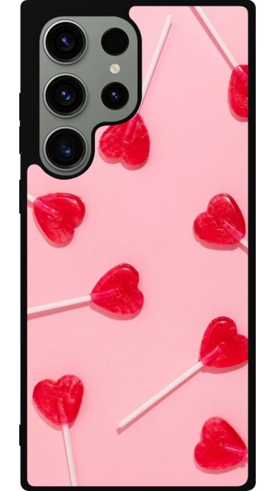 Coque Samsung Galaxy S23 Ultra - Silicone rigide noir Saint Valentines Day 26 Lollipop