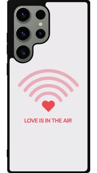 Coque Samsung Galaxy S23 Ultra - Silicone rigide noir Saint Valentines Day 26 Love is in the air