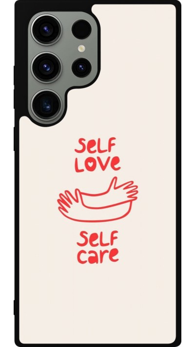 Coque Samsung Galaxy S23 Ultra - Silicone rigide noir Saint Valentines Day 26 Self love self care
