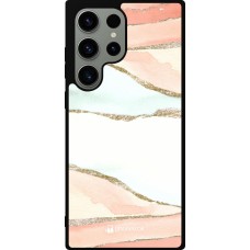 Coque Samsung Galaxy S23 Ultra - Silicone rigide noir Shimmering Orange