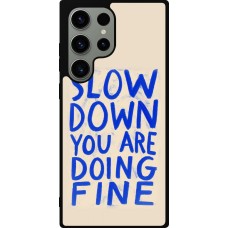 Coque Samsung Galaxy S23 Ultra - Silicone rigide noir Slow down 2026