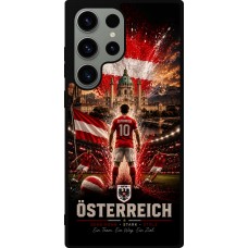 Coque Samsung Galaxy S23 Ultra - Silicone rigide noir Football Autriche splash 2026