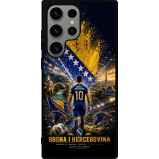 Coque Samsung Galaxy S23 Ultra - Silicone rigide noir Football Bosnie-Herzégovine splash 2026