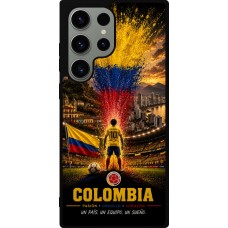 Coque Samsung Galaxy S23 Ultra - Silicone rigide noir Football Colombie splash 2026