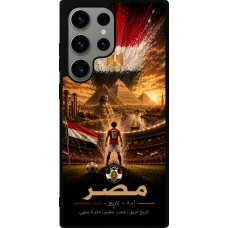 Coque Samsung Galaxy S23 Ultra - Silicone rigide noir Football Égypte splash 2026