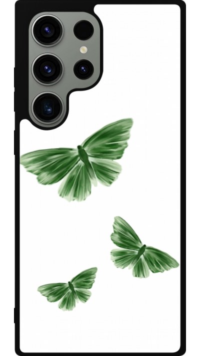 Coque Samsung Galaxy S23 Ultra - Silicone rigide noir Butterflies 2026