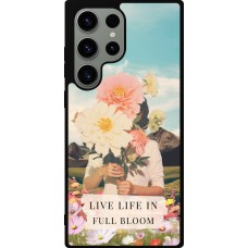 Coque Samsung Galaxy S23 Ultra - Silicone rigide noir Live life in full moon 2026