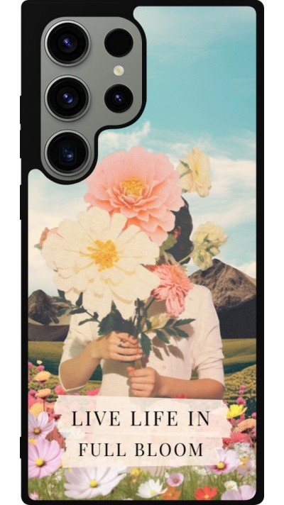 Coque Samsung Galaxy S23 Ultra - Silicone rigide noir Live life in full moon 2026