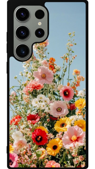 Coque Samsung Galaxy S23 Ultra - Silicone rigide noir Spring flowers 2026