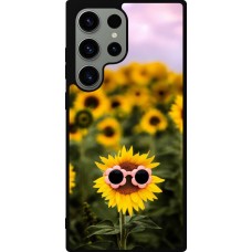 Coque Samsung Galaxy S23 Ultra - Silicone rigide noir Sunflower with glasses 2026