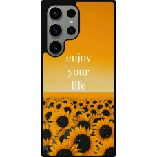 Coque Samsung Galaxy S23 Ultra - Silicone rigide noir Summer 2026 Enjoy your life