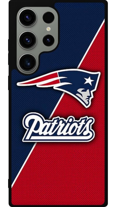 Coque Samsung Galaxy S23 Ultra - Silicone rigide noir Super Bowl 26 Patriots 1