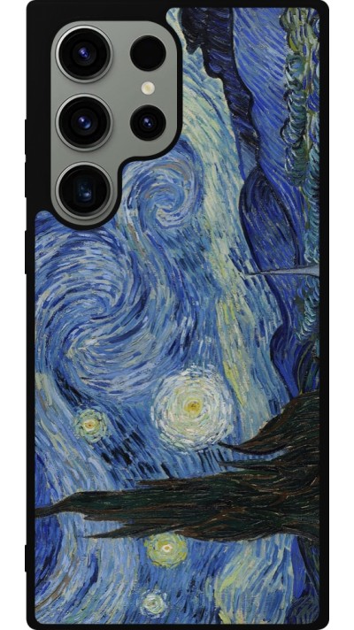 Coque Samsung Galaxy S23 Ultra - Silicone rigide noir Tableau art - La Nuit étoilée - Van Gogh
