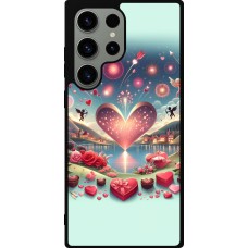 Coque Samsung Galaxy S23 Ultra - Silicone rigide noir Valentine 2025 Chic
