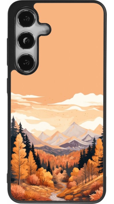 Coque Samsung Galaxy S24 - Silicone rigide noir Autumn 25 Mountains