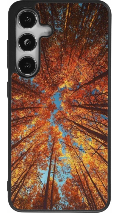 Coque Samsung Galaxy S24 - Silicone rigide noir Autumn 25 Trees