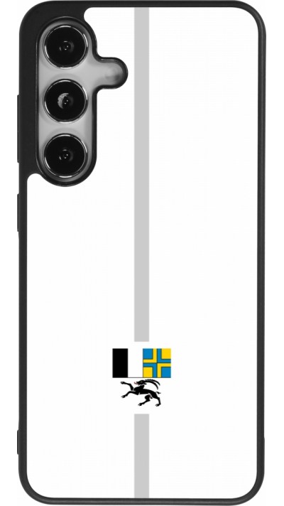 Samsung Galaxy S24 Case Hülle - Silikon schwarz Kanton GR weiss