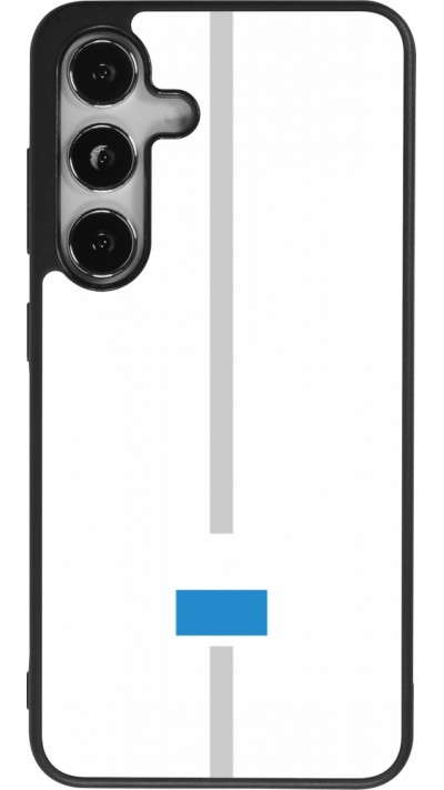 Samsung Galaxy S24 Case Hülle - Silikon schwarz Kanton LU weiss