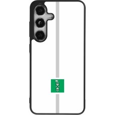 Coque Samsung Galaxy S24 - Silicone rigide noir Canton SG blanc