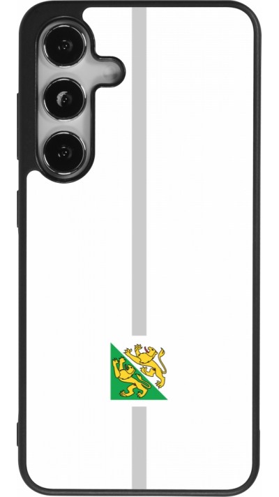 Samsung Galaxy S24 Case Hülle - Silikon schwarz Kanton TG weiss