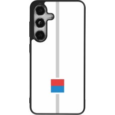 Samsung Galaxy S24 Case Hülle - Silikon schwarz Kanton TI weiss