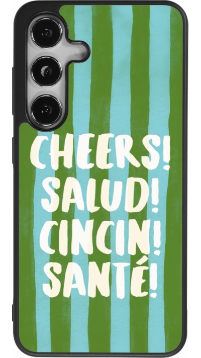 Coque Samsung Galaxy S24 - Silicone rigide noir Cheers 2026