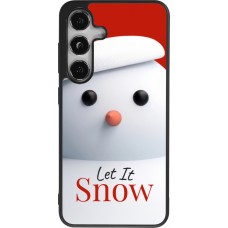 Coque Samsung Galaxy S24 - Silicone rigide noir Christmas 25 Xmas Snowman