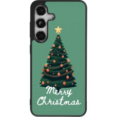 Coque Samsung Galaxy S24 - Silicone rigide noir Christmas 25 Xmas Tree
