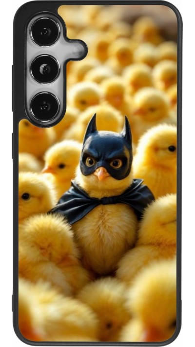 Coque Samsung Galaxy S24 - Silicone rigide noir Easter 2026 Chicken Batman