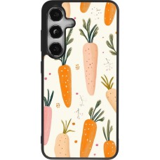 Coque Samsung Galaxy S24 - Silicone rigide noir Easter 2026 Illustration carrots