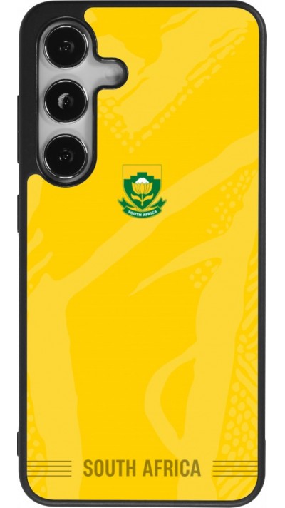 Coque Samsung Galaxy S24 - Silicone rigide noir Maillot de football Afrique du Sud 2026 personnalisable