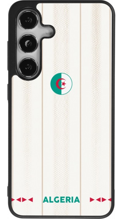 Coque Samsung Galaxy S24 - Silicone rigide noir Maillot de football Algérie 2026 personnalisable