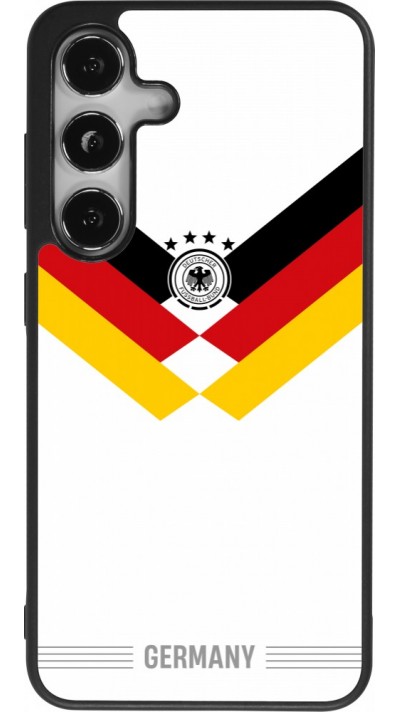 Coque Samsung Galaxy S24 - Silicone rigide noir Maillot de football Allemagne 2026 personnalisable